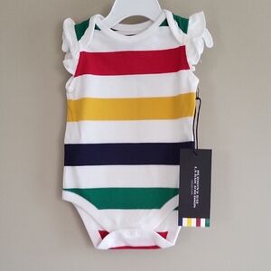 NWT Hudson's Bay iconic striped onesie/bodysuit
